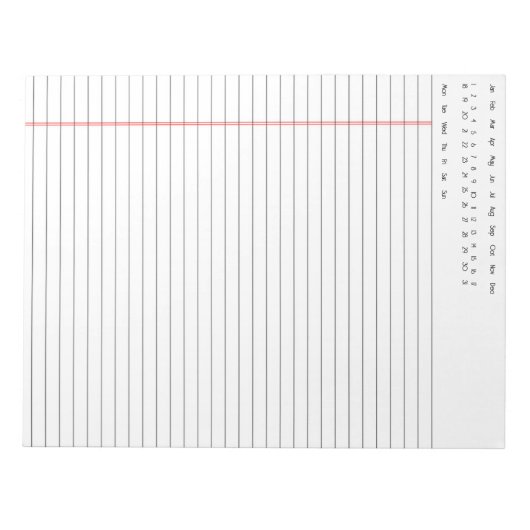 Dated Notepad ノートパッド (正面)