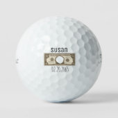 Dated Personalized Hole in One Titleist Pro V1 ゴルフボール (正面)