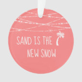 Dated Tropical Coral初めてのクリスマス(フロリダ州) オーナメント (正面)