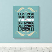 Dated Wall Art - 3子供 – キャンバスプリント (インサイチュ (ウッドフロア))