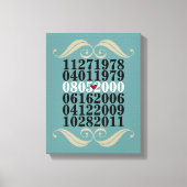 Dated Wall Art - 3子供 – キャンバスプリント (正面)