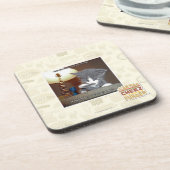 Dats 1つの小さいステップ毛皮私 コースター (左側)