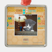 Dats 1つの小さいステップ毛皮私 メタルオーナメント (正面)