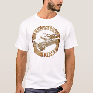 Datsunのブルーバードの安物タン Tシャツ