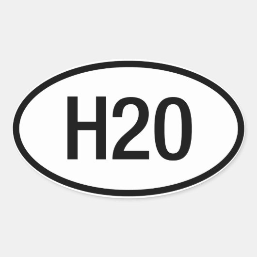 Datsun日産H20エンジンのステッカー 楕円形シール (正面)