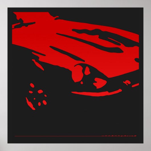 Datsun 240Z詳細 – レッドポスター ポスター (正面)
