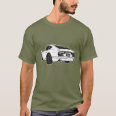 Datsun 240z JDMのスタイルのTシャツ Tシャツ (正面)