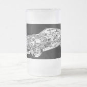 Datsun 280zxのビールのジョッキ フロストグラスビールジョッキ (中央)