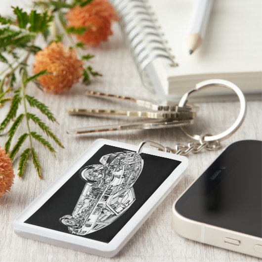 Datsun 280zxのkeychain キーホルダー (正面右)