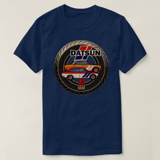 Datsun 510レース tシャツ (デザイン正面)