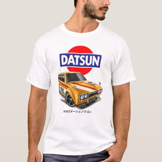 Datsun 510ワゴン tシャツ (正面)