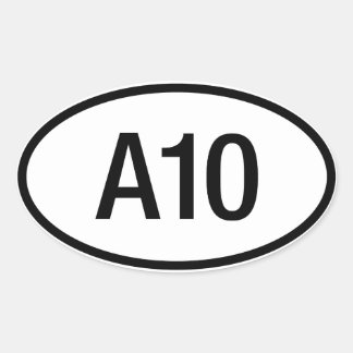 Datsun Nissan A10エンジンステッカー 楕円形シール