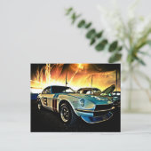 Datsun Zのレースカー ポストカード (スタンド正面)