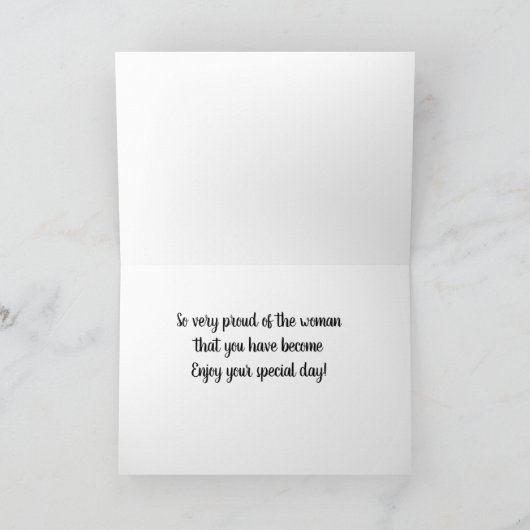 DAUGHER「21位」誕生日、BEAUTUFLFLOWER CA カード (内部)