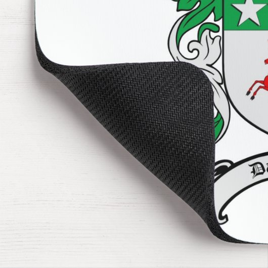 DAUGHERTYの家紋- DAUGHERTYの紋章付き外衣 マウスパッド (コーナー)