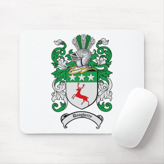 DAUGHERTYの家紋- DAUGHERTYの紋章付き外衣 マウスパッド (マウス)