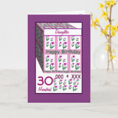 DAUGHTER - 30th Birthday カード (黄色い花)