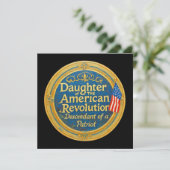 Daughter American Revolution Descendant Patriot カード (スタンド正面)