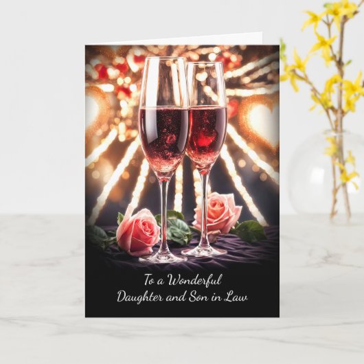 Daughter and Son in Law Husband Anniversary カード (黄色い花)