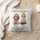 Daughter Being A Mother Mother's Day Mom Quote クッション (ブランケット)