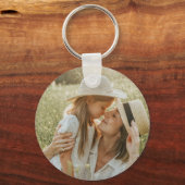 Daughter Birthday Calligraphy Custom Name Modern キーホルダー (裏面)