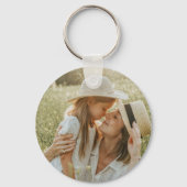 Daughter Birthday Calligraphy Custom Name Modern キーホルダー (裏面)