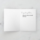 Daughter Birthday Photo Collage Typography  カード (内部)