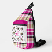 Daughter Birthday Photo Collage Typography  スリングバッグ (右コーナー)