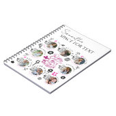 Daughter Birthday Photo Collage Typography  ノートブック (左側)