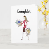 **DAUGHTER** CELEBRATE YOU!  BIRTHDAY カード (黄色い花)