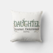 Daughter Dreamer Determined Darling クッション (正面)