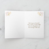 Daughter First Holy Communion Chalice Candle カード (内部)