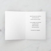 Daughter Graduation Faith Lights the Way Inspire カード (内部)