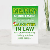 Daughter in law Christmas カード (正面)