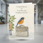 Daughter-in- Law Congratulations New Job Robin カード