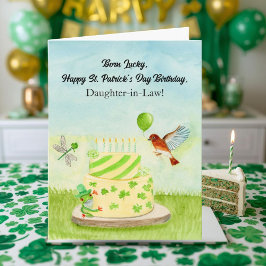 Daughter in Law Happy St Patricks Day Birthday カード