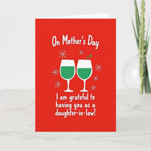 Daughter In Law Love Mothers Day Card カード (正面)