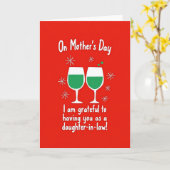 Daughter In Law Love Mothers Day Card カード (黄色い花)