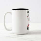 Daughter Kissing Mom – First My Mother ツートーンマグカップ (左)