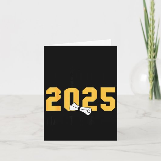 Daughter mastered 2025 masters degree graduation カード (正面)