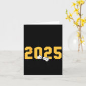 Daughter mastered 2025 masters degree graduation カード (黄色い花)