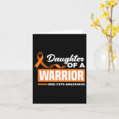 Daughter Of A Warrior Support Supporter Rsd Crps A カード (黄色い花)