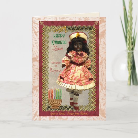Daughter of Purpose Kwanzaa Card カード (正面)
