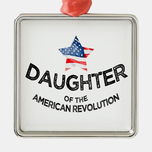 Daughter of the American Revolution DAR star rwb メタルオーナメント (正面)