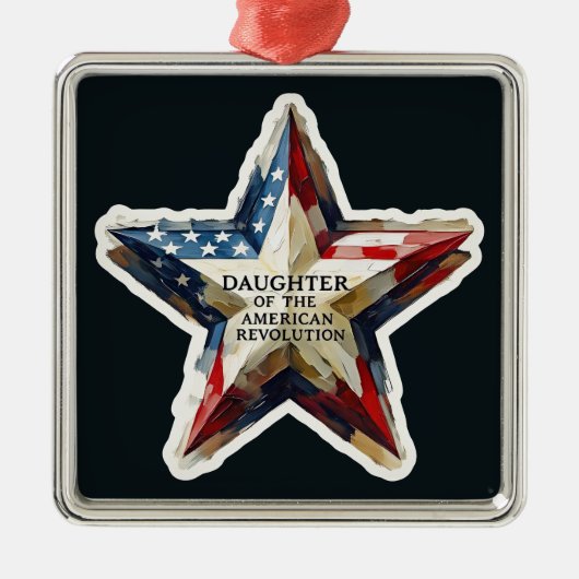 Daughter of the American Revolution DAR star USA メタルオーナメント (正面)