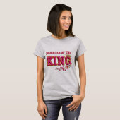 Daughter of the King Christian Floral Pink Gold T- Tシャツ (正面フル)