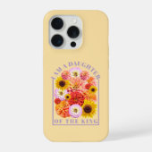 Daughter of the King Floral Affirmation iPhoneケース (裏面)