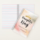 Daughter of the King Personalized Christian ノートブック (内側)