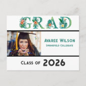 Daughter Photo High School Graduation 2026 ポストカード (正面)