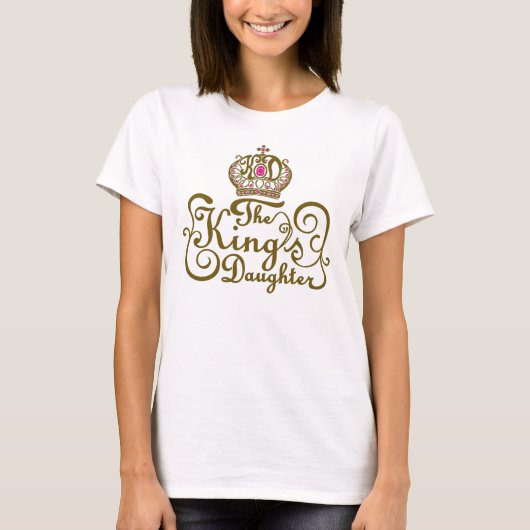 Daughter Pink Signature Logo王 Tシャツ (正面)